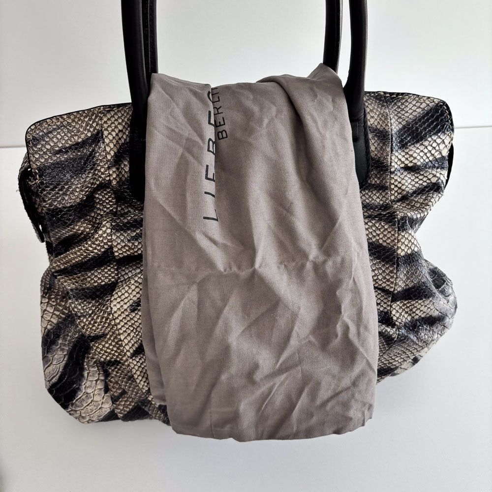 LIEBESKIND SNAKE SHOPPER ZEBRA