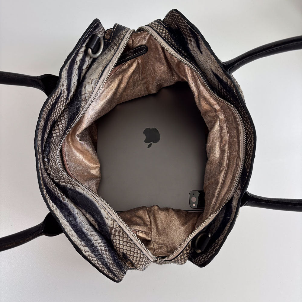 LIEBESKIND SNAKE SHOPPER ZEBRA
