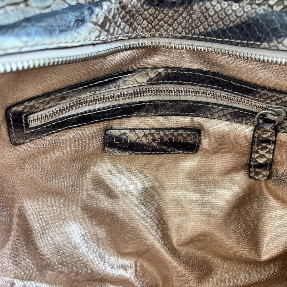 LIEBESKIND SNAKE SHOPPER ZEBRA