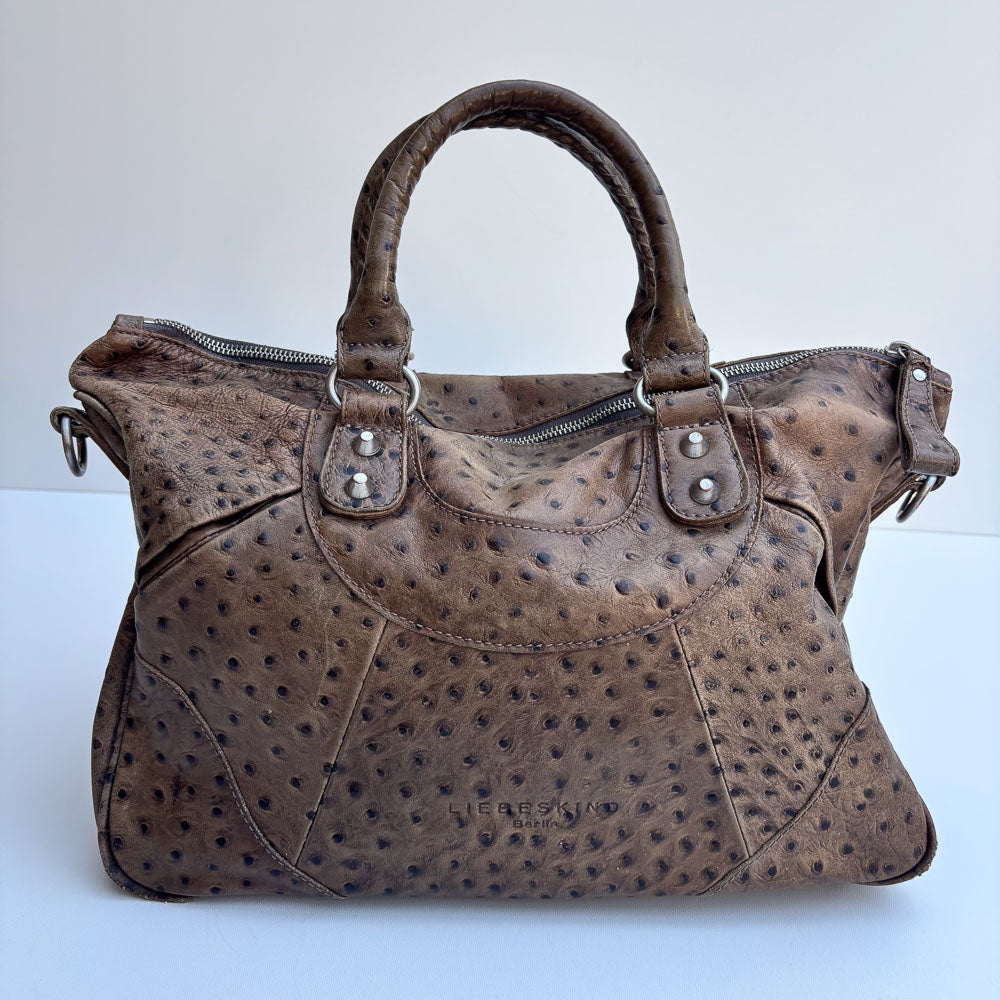 LIEBESKIND ESTHER BROWN OSTRICH