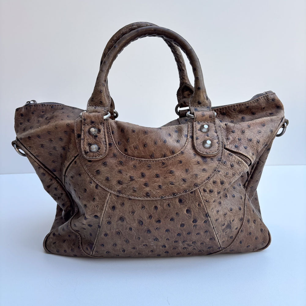LIEBESKIND ESTHER BROWN OSTRICH