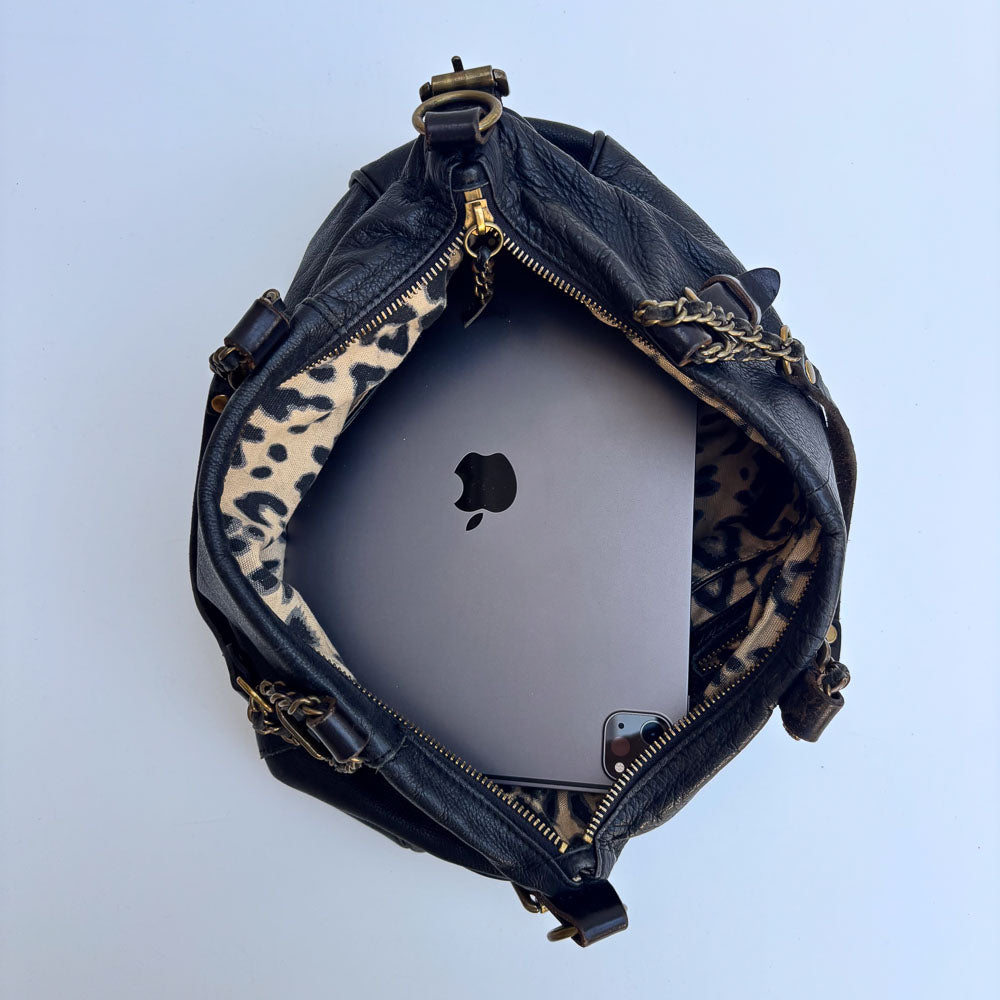 LIEBESKIND CHAIN HOBO BLACK