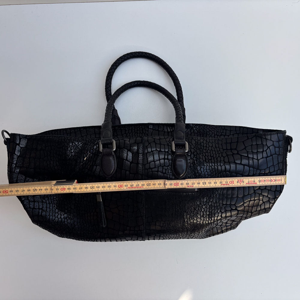 LIEBESKIND METALLIC KROKO SHOPPER