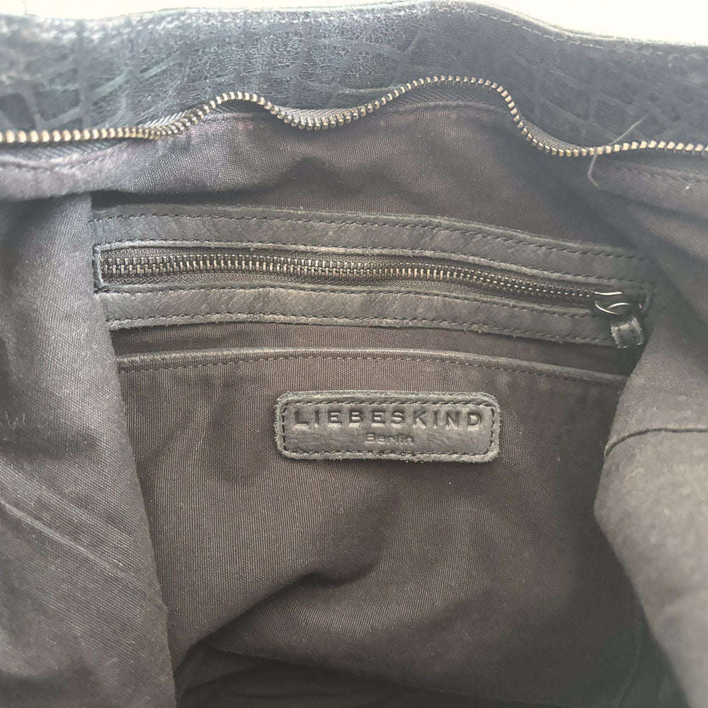 LIEBESKIND SNAKE HOBO BLACK