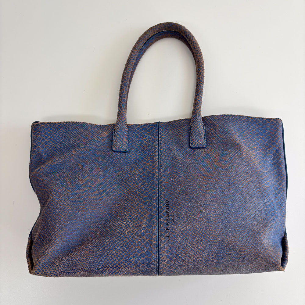 LIEBESKIND SNAKE CHELSEA BLUE & WALLET
