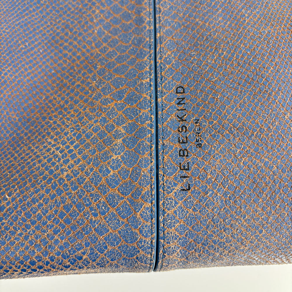 LIEBESKIND SNAKE CHELSEA BLUE & WALLET