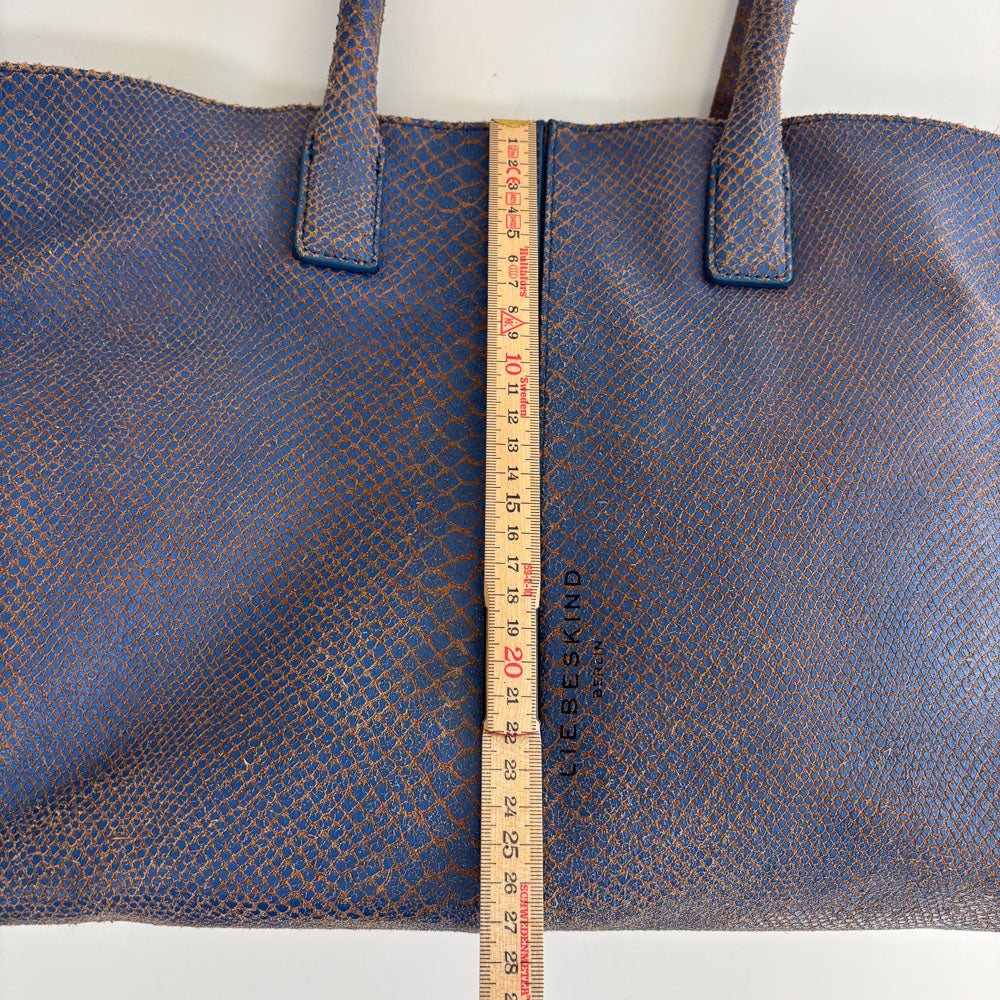 LIEBESKIND SNAKE CHELSEA BLUE & WALLET