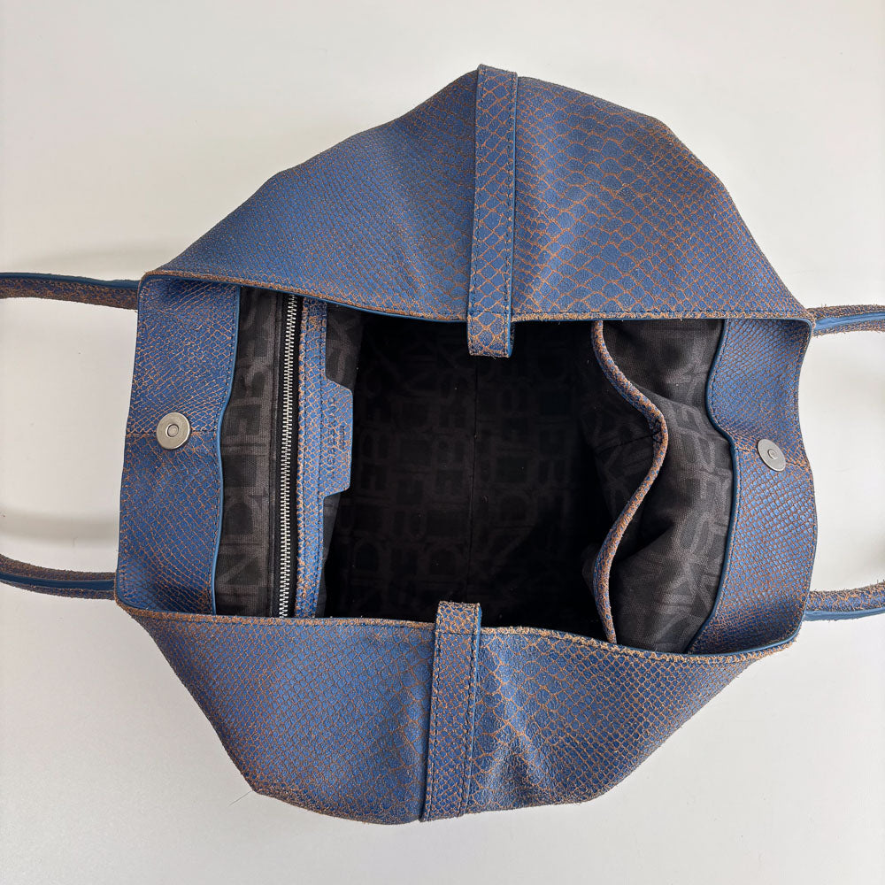 LIEBESKIND SNAKE CHELSEA BLUE & WALLET