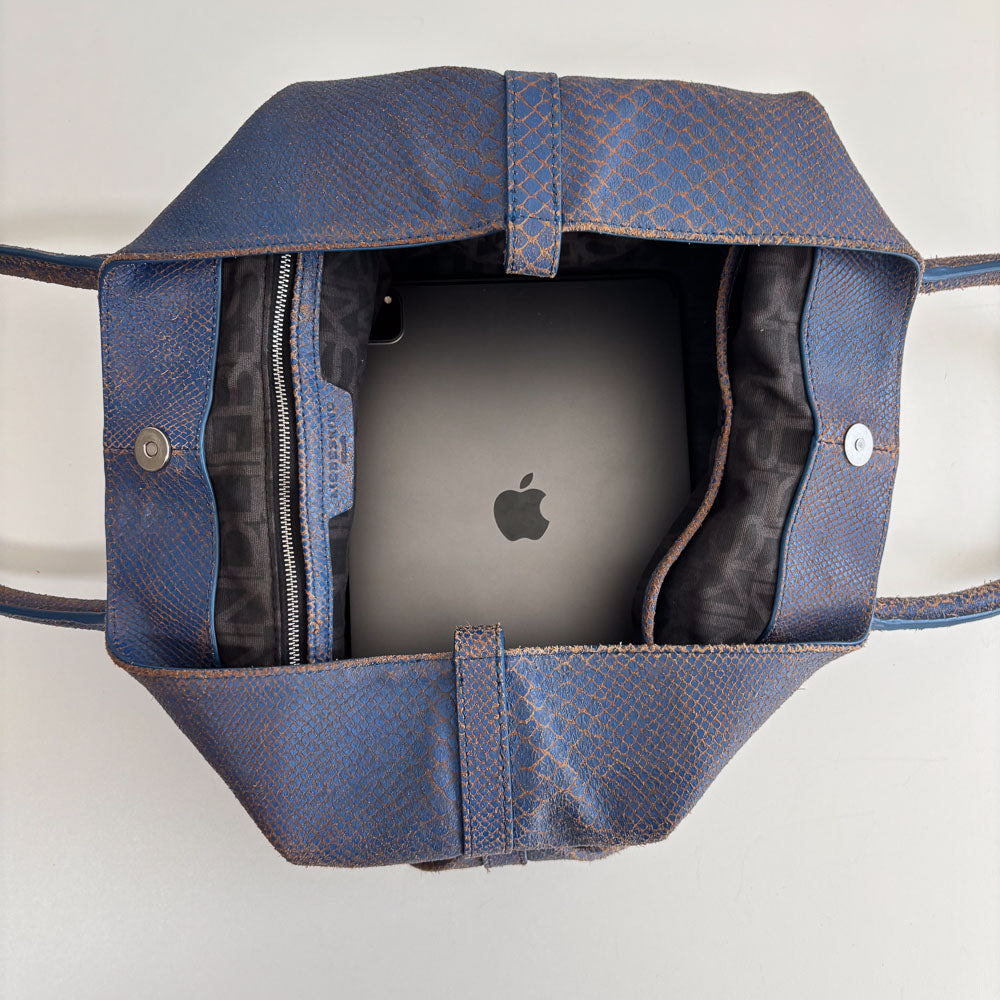 LIEBESKIND SNAKE CHELSEA BLUE & WALLET