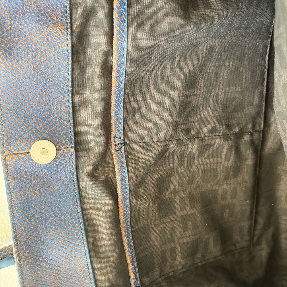 LIEBESKIND SNAKE CHELSEA BLUE & WALLET