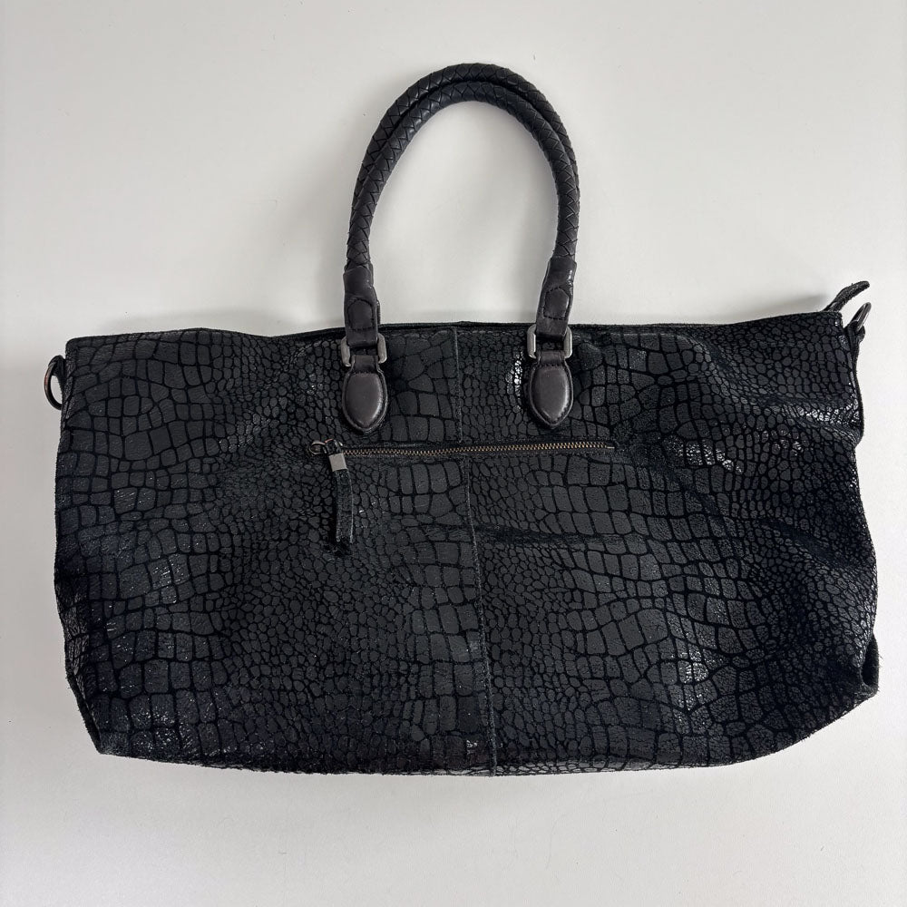 LIEBESKIND METALLIC KROKO SHOPPER