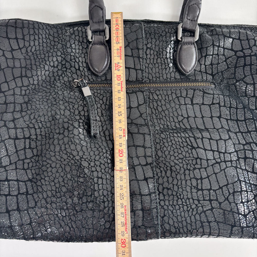 LIEBESKIND METALLIC KROKO SHOPPER