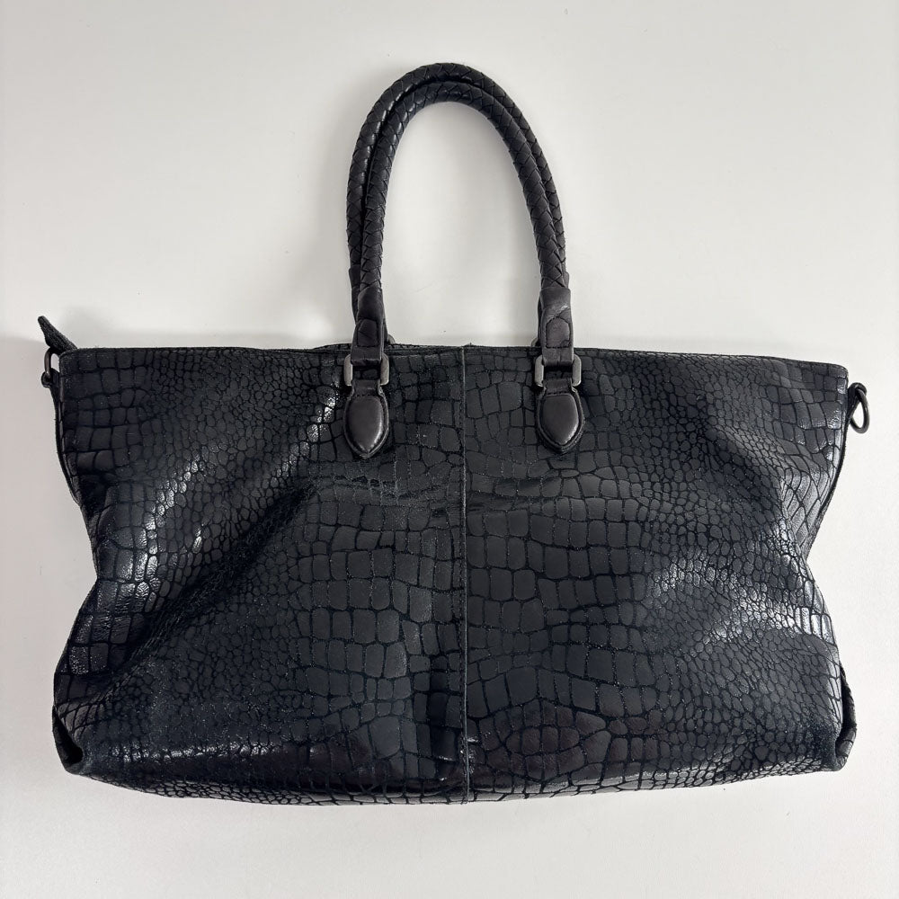 LIEBESKIND METALLIC KROKO SHOPPER