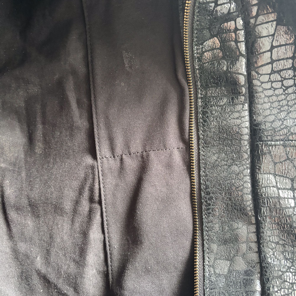 LIEBESKIND METALLIC KROKO SHOPPER