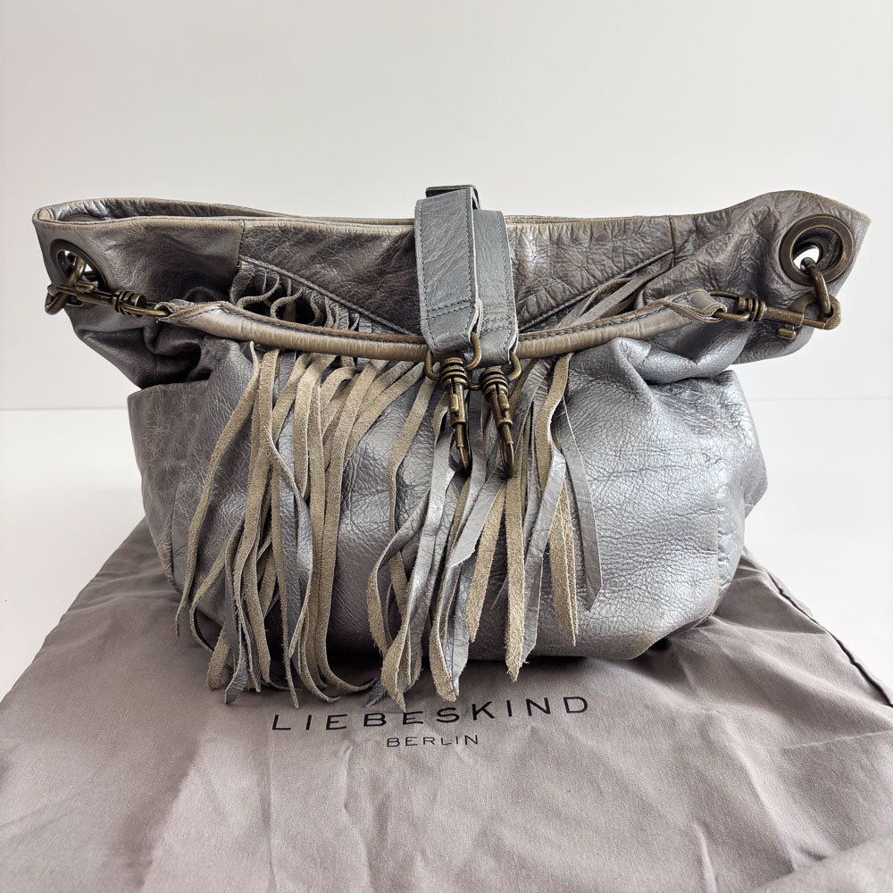 LIEBESKIND METALLIC FRINGE HOBO