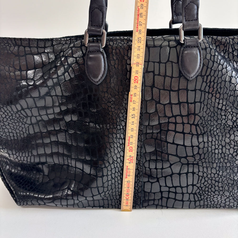 LIEBESKIND METALLIC KROKO SHOPPER