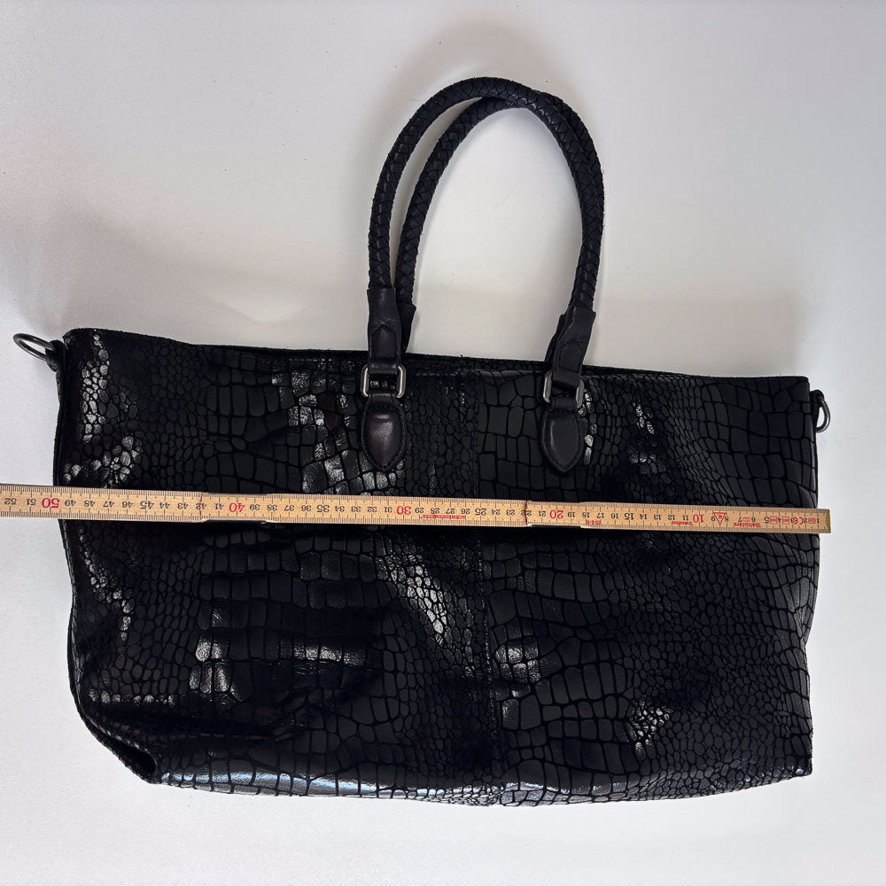 LIEBESKIND METALLIC KROKO SHOPPER