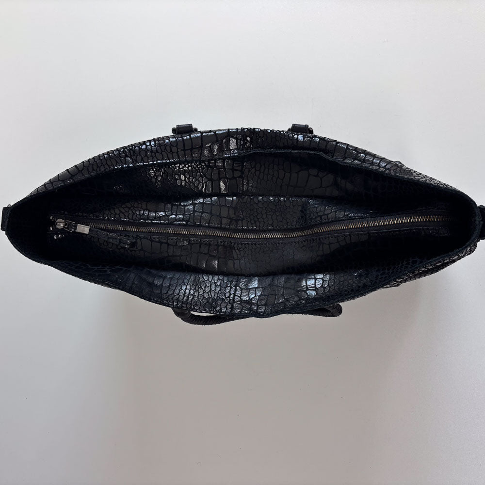 LIEBESKIND METALLIC KROKO SHOPPER