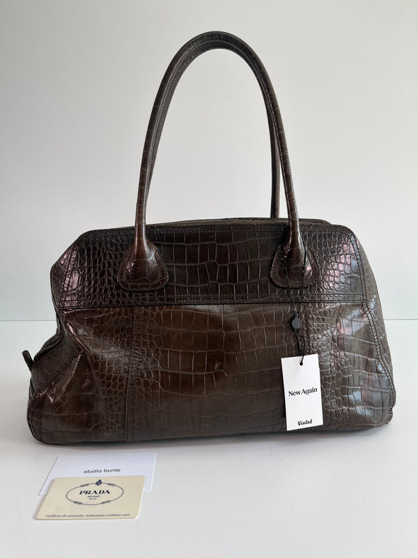 PRADA BIG CROCO BAG