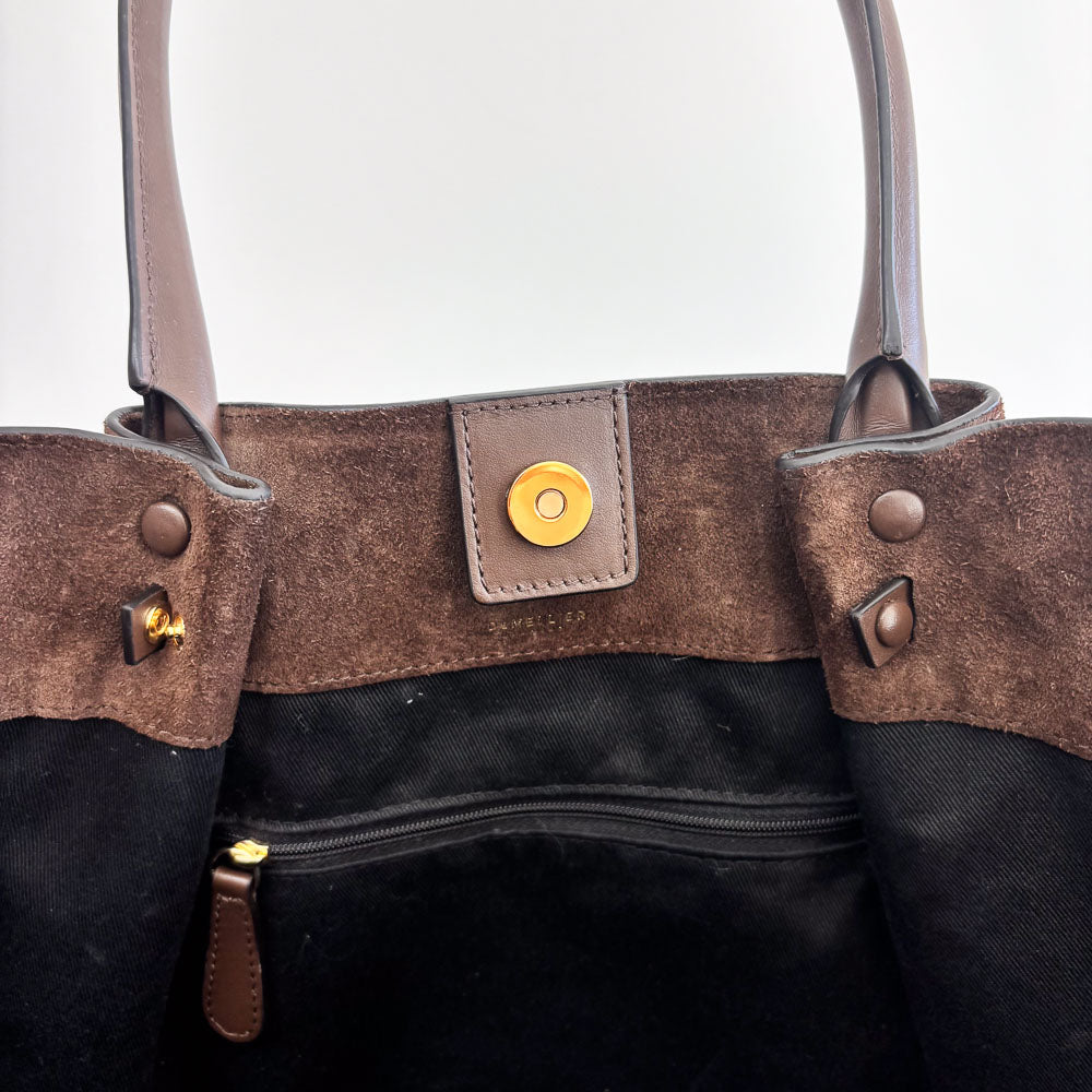 DE MELLIER LONDON SUEDE TOTE