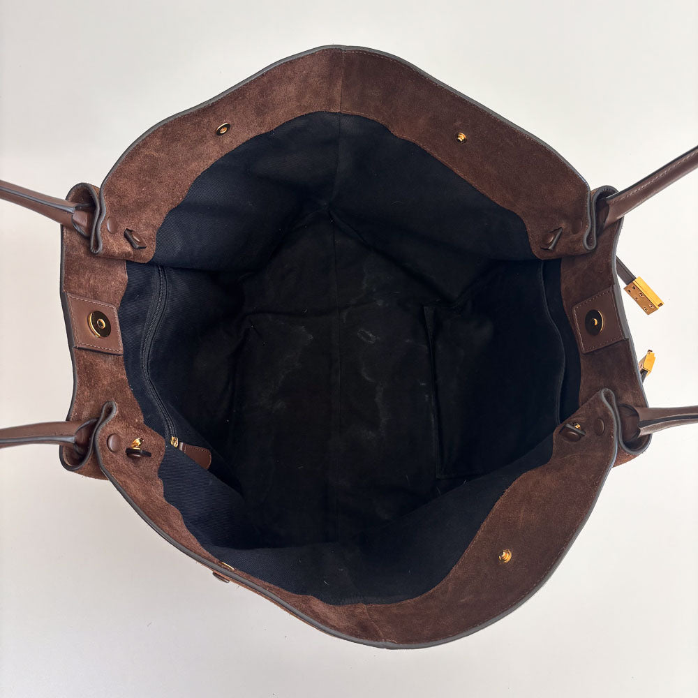 DE MELLIER LONDON SUEDE TOTE