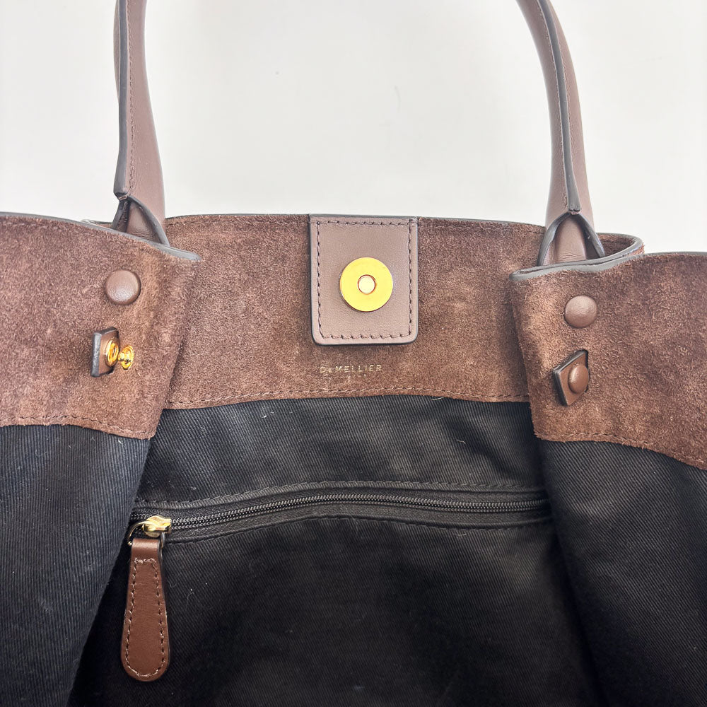 DE MELLIER LONDON SUEDE TOTE
