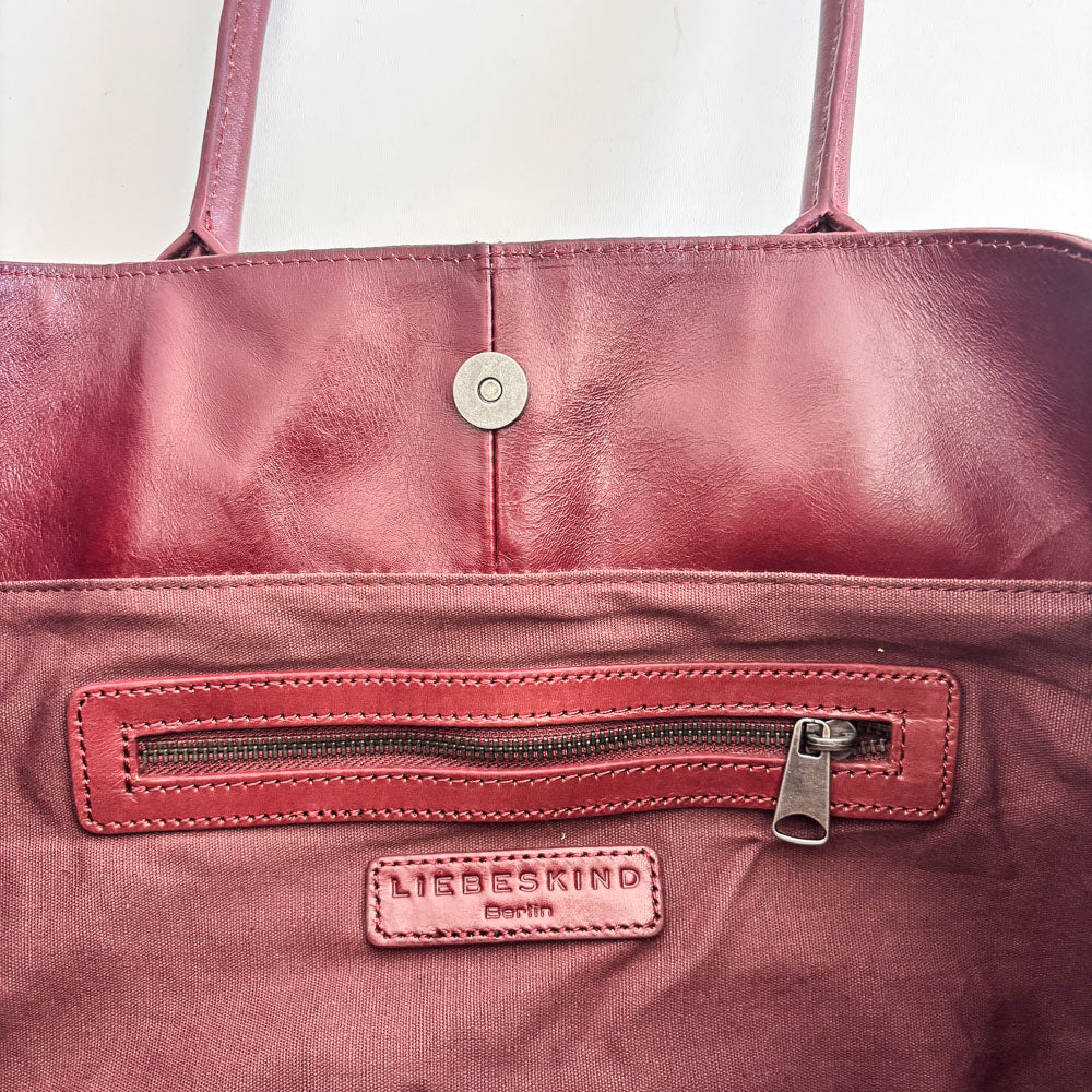LIEBESKIND SHOPPER BURGUNDY