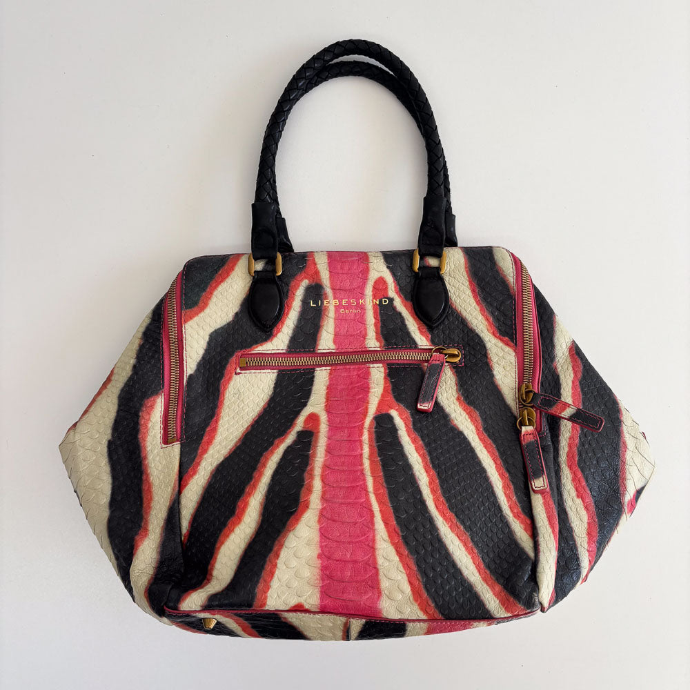 LIEBESKIND SNAKE SHOPPER ZEBRA