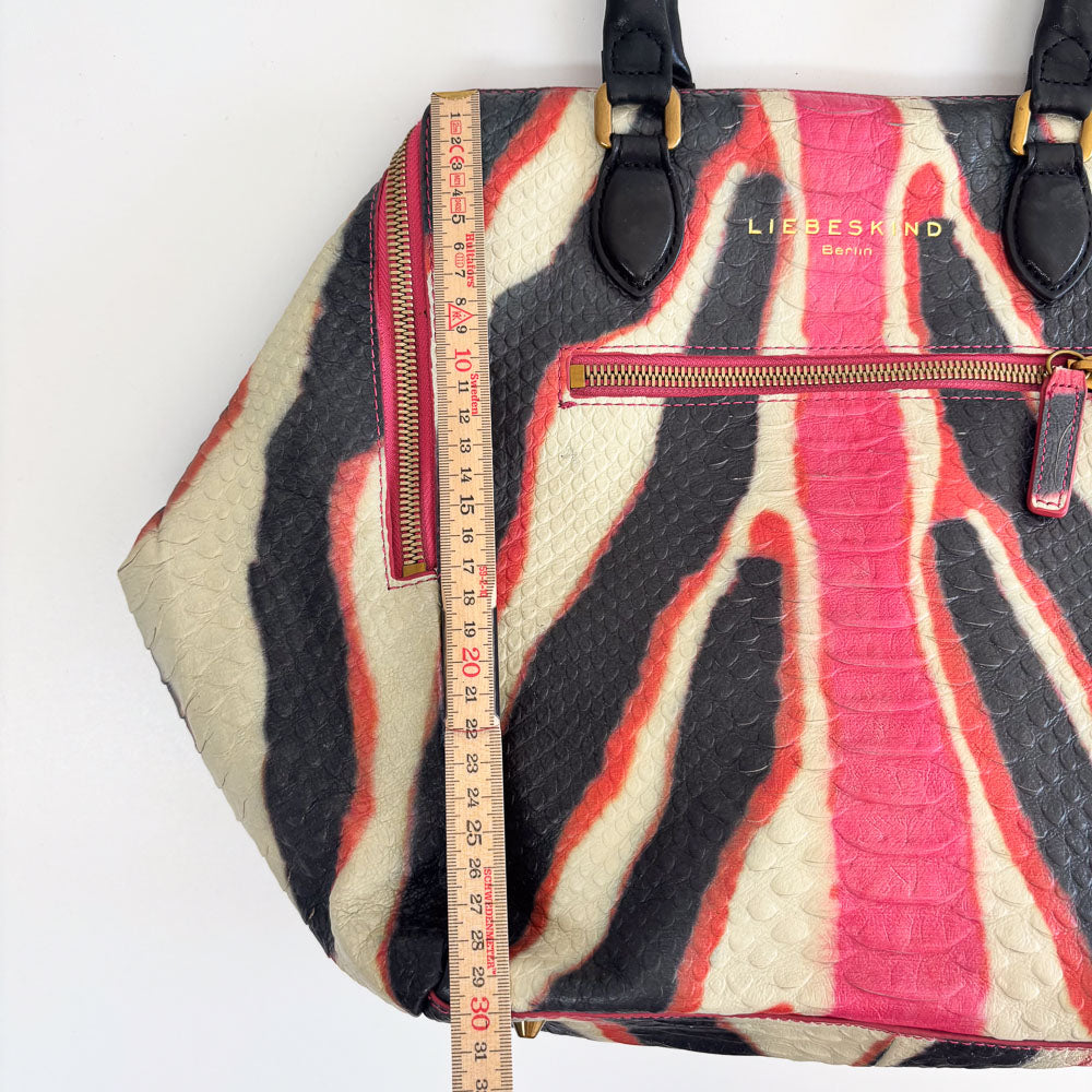 LIEBESKIND SNAKE SHOPPER ZEBRA