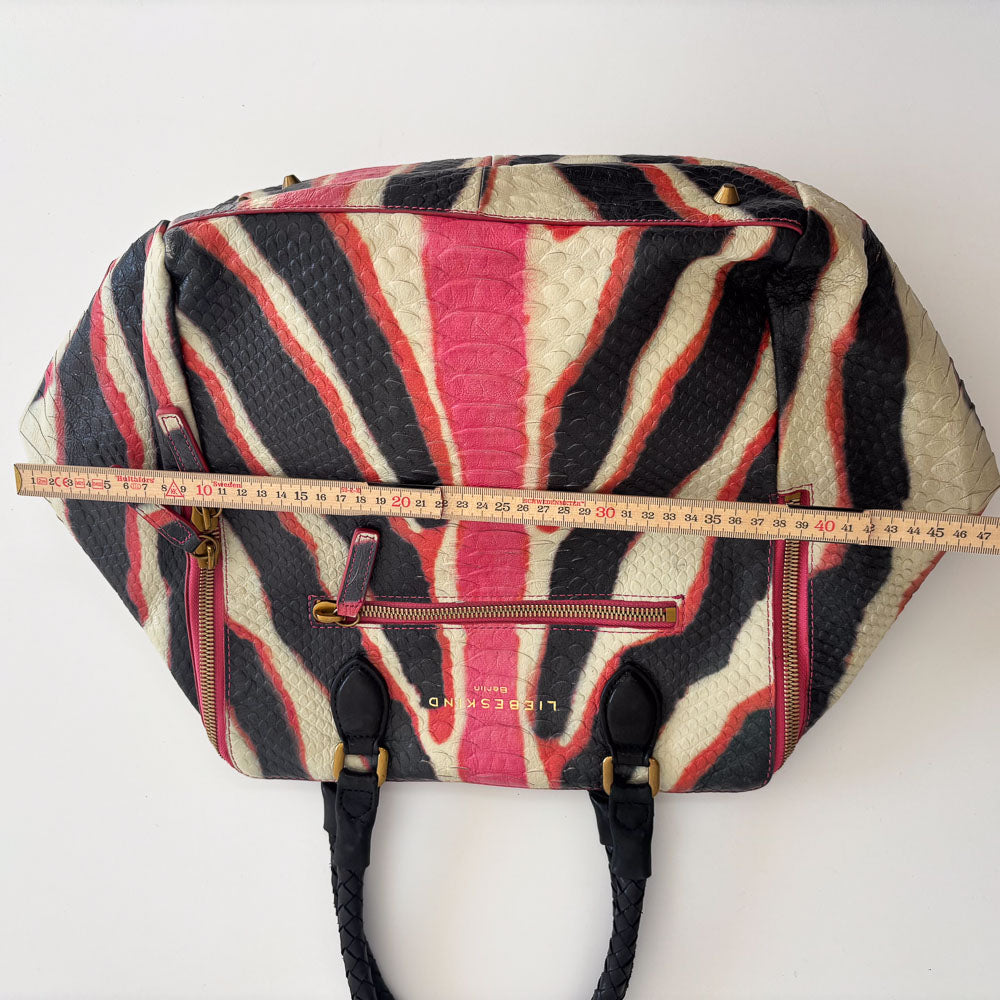 LIEBESKIND SNAKE SHOPPER ZEBRA