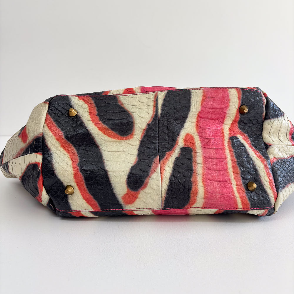 LIEBESKIND SNAKE SHOPPER ZEBRA