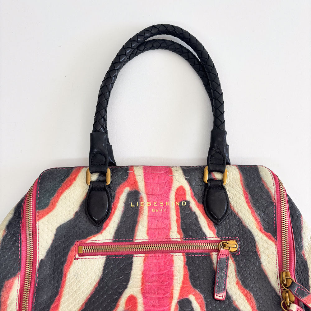 LIEBESKIND SNAKE SHOPPER ZEBRA