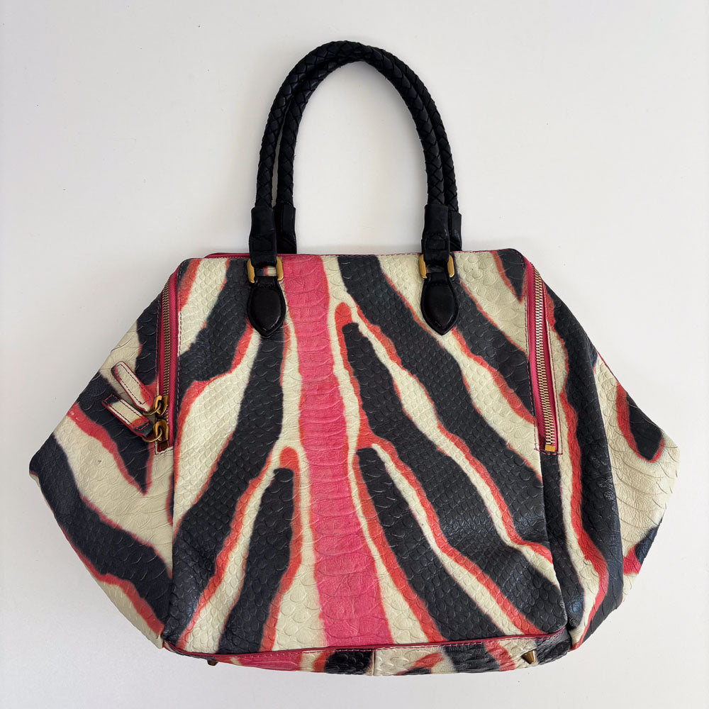 LIEBESKIND SNAKE SHOPPER ZEBRA