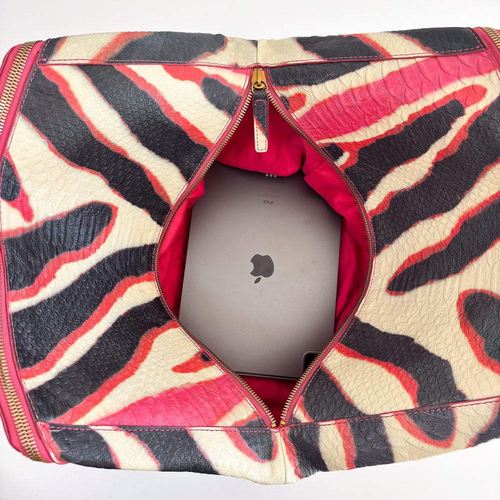 LIEBESKIND SNAKE SHOPPER ZEBRA