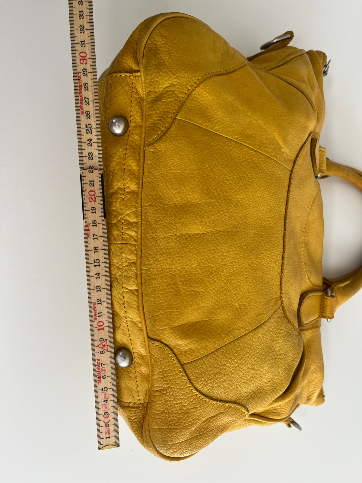 LIEBESKIND YELLOW LEATHER SHOPPER