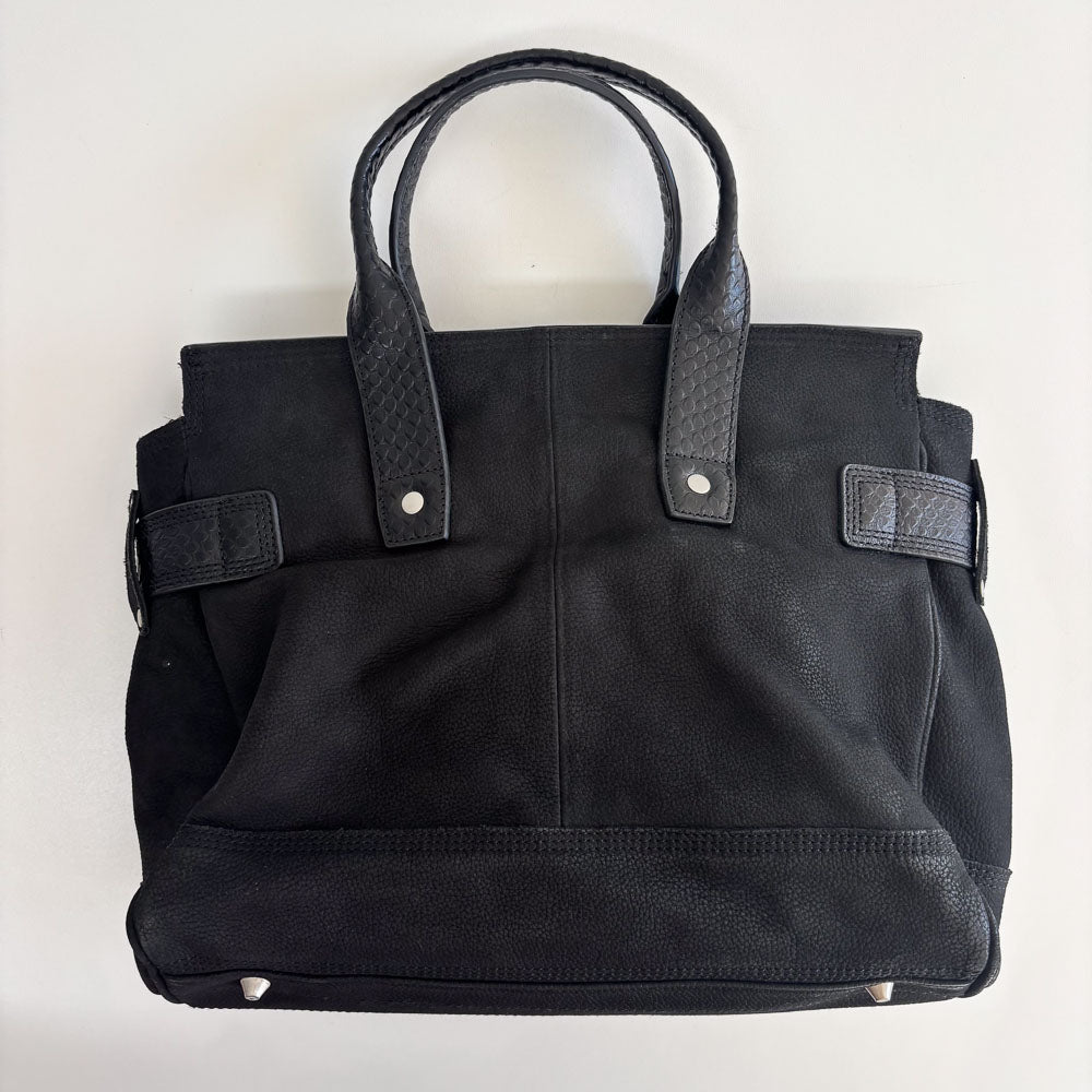 LIEBESKIND SNAKE SATCHEL BLACK