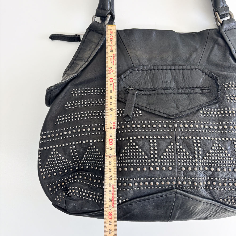LIEBESKIND BLACK STUDS HOBO