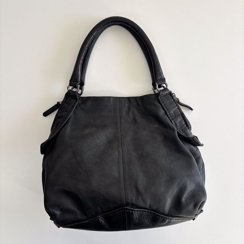 LIEBESKIND BLACK STUDS HOBO