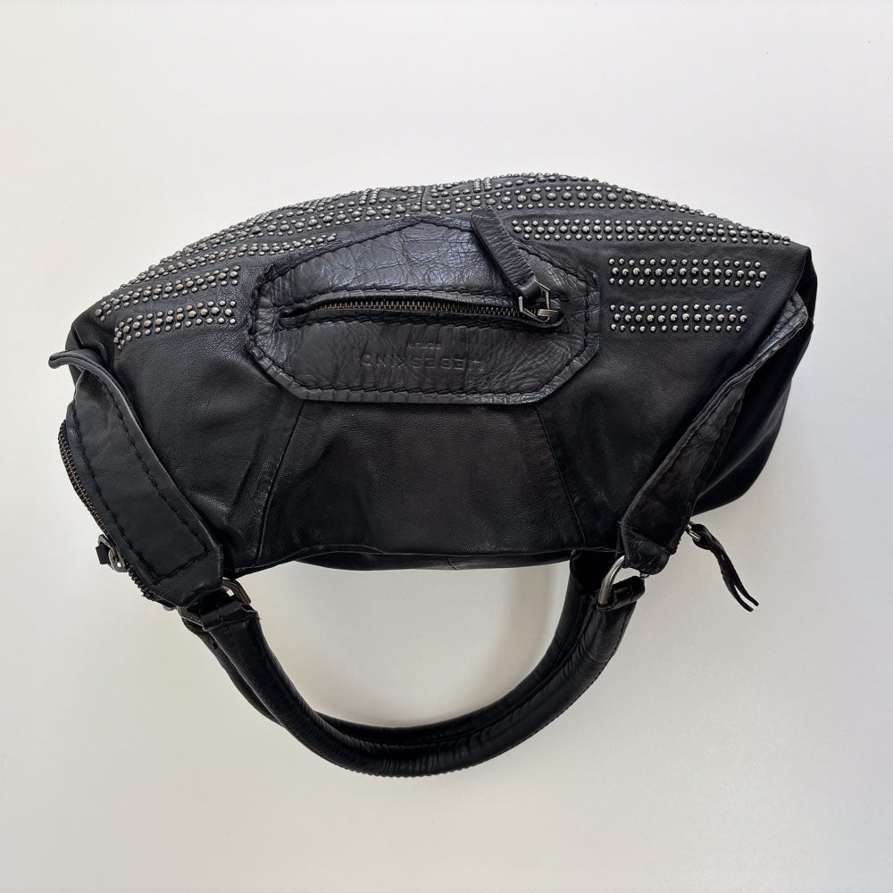 LIEBESKIND BLACK STUDS HOBO