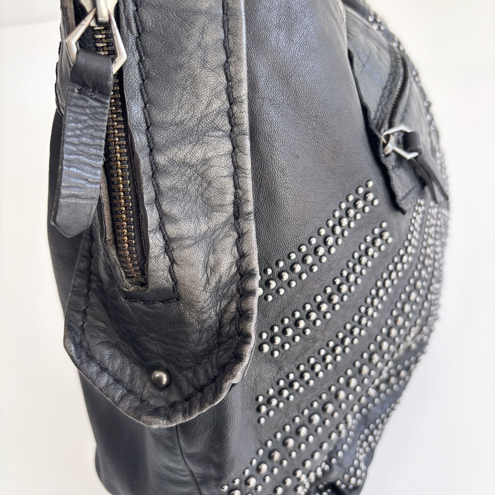 LIEBESKIND BLACK STUDS HOBO