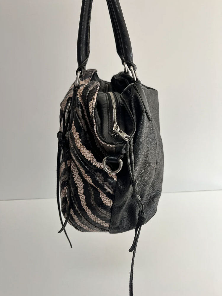 LIEBESKIND LEATHER ZEBRA BAG