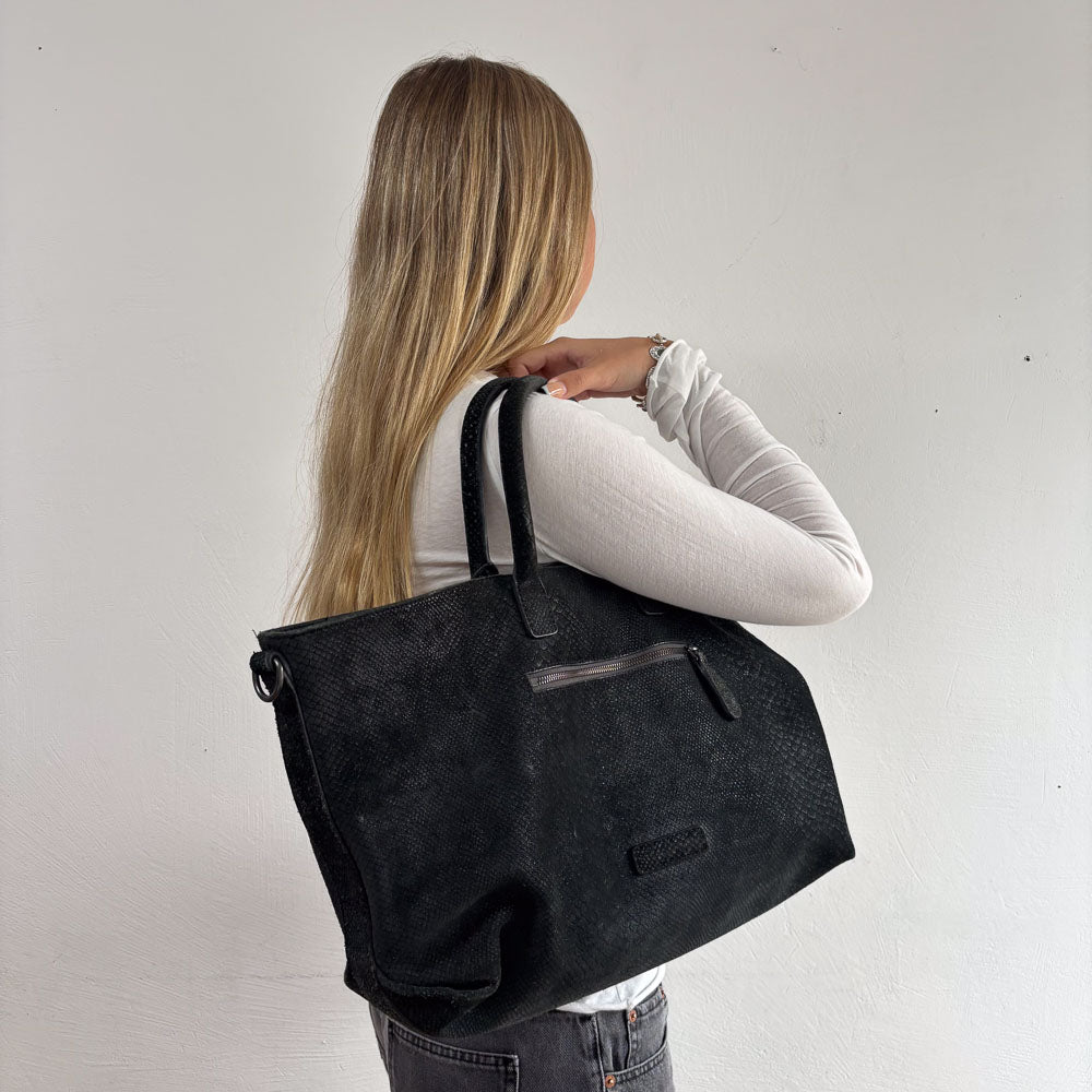 LIEBESKIND CHELSEA SHOPPER TWO TONE SNAKE