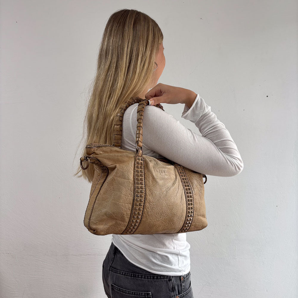LIEBESKIND STUDS HOBO BEIGE