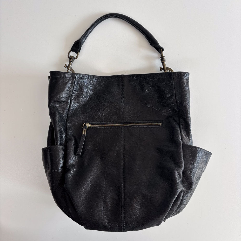 LIEBESKIND FRINGE HOBO BLACK