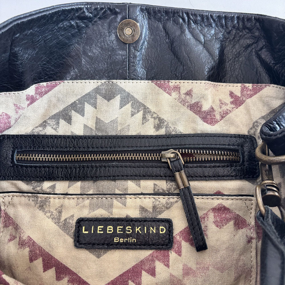 LIEBESKIND FRINGE HOBO BLACK