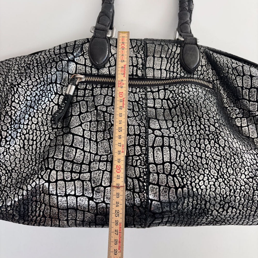 LIEBESKIND METALLIC KROKO SHOPPER
