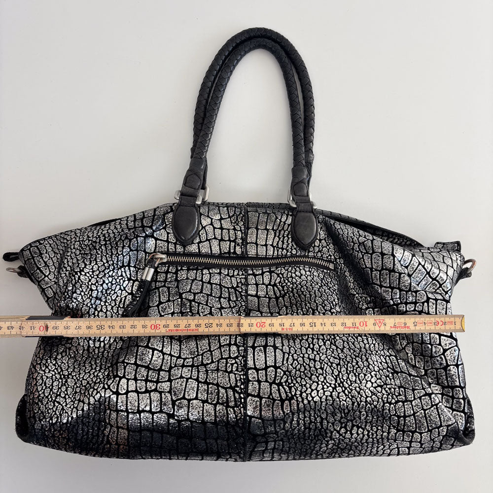 LIEBESKIND METALLIC KROKO SHOPPER