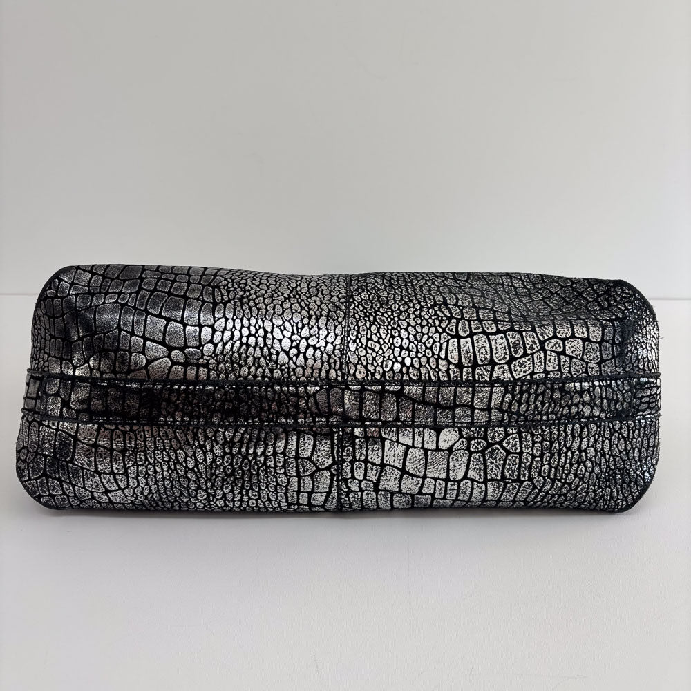 LIEBESKIND METALLIC KROKO SHOPPER