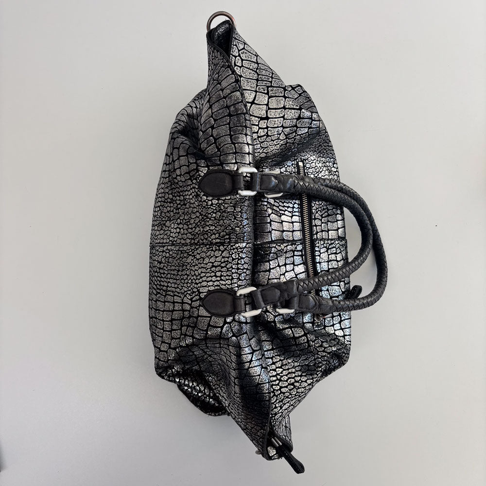 LIEBESKIND METALLIC KROKO SHOPPER