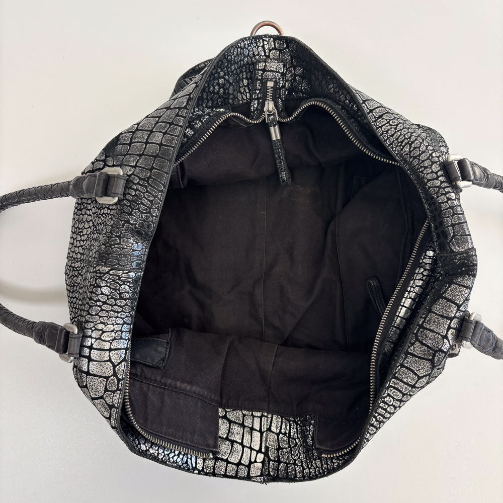 LIEBESKIND METALLIC KROKO SHOPPER